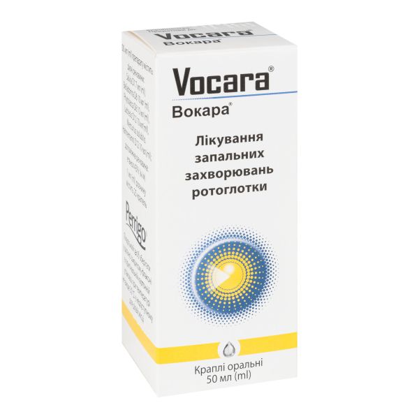 Вокара краплі оральні флакон-крапельниця 50 мл