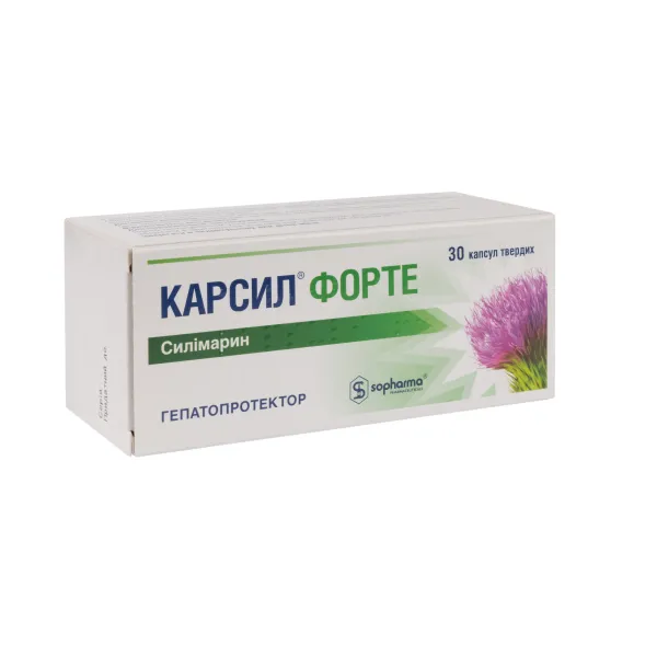 Карсил форте капсули тверді 90 мг №30