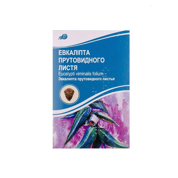Евкаліпта прутовидного листя пачка з внутрішним пакетом 75 г