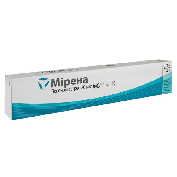 Мірена внутрішньоматочна система 20 мкг/24 години з пристроєм для введення №1