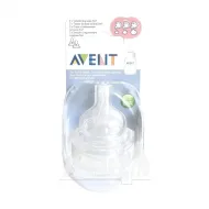 Соска силіконова Avent scf635/27 м'яка з прорізом №1