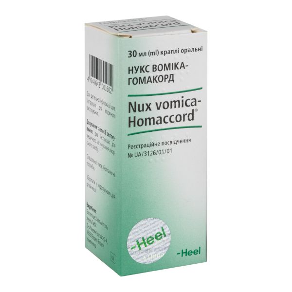 Нукс Воміка-Гомакорд краплі оральні флакон-крапельниця 30 мл