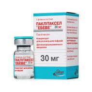 Паклітаксел Ебеве концентрат для розчину для інфузій 30 мг флакон 5 мл №1