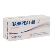 Панкреатин таблетки покрытые оболочкой кишечно-растворимой 250 мг блистер №60