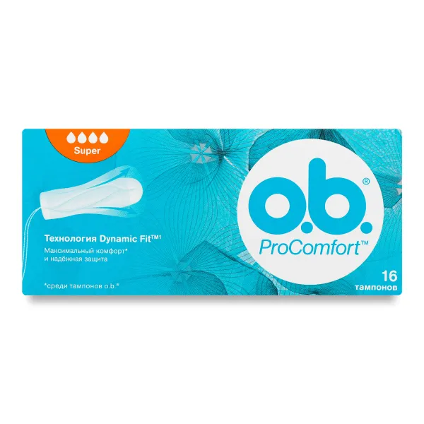 Тампони жіночі гігієнічні o.b. Pro Comfort Super №24