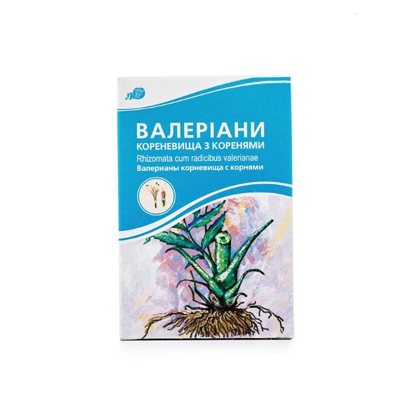 Валеріани кореневища з коренями пачка з внутрішним пакетом 50 г