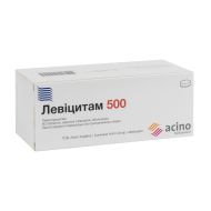 Левіцитам 500 таблетки вкриті плівковою оболонкою 500 мг блістер №60