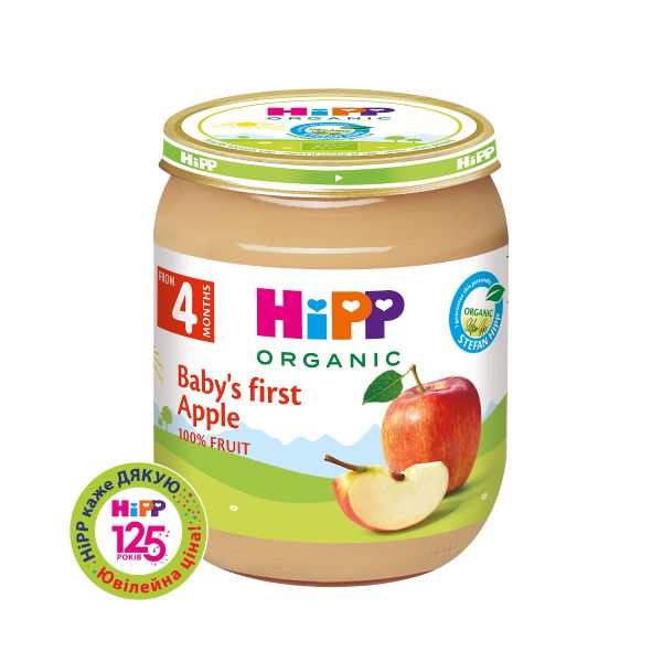 Пюре фруктовое HiPP первое детское яблоко с 4 месяцев 125 г