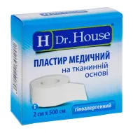 Пластырь медицинский Dr. House на тканевой основе 5 см х 500 см