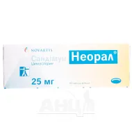 Сандімун Неорал капсули м'які 25 мг №50