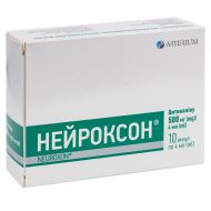 Нейроксон розчин для ін'єкцій 500 мг/4 мл ампула 4 мл у блістері №10