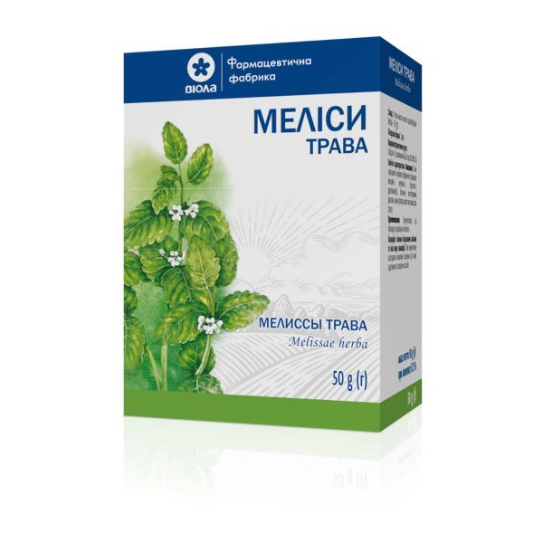 Меліси трава пачка з внутрішним пакетом 50 г