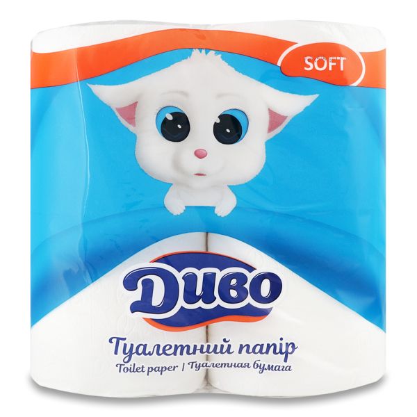 Бумага туалетная Диво белая №4