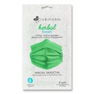 Маска трехслойная Abifarm Herbal ароматизированная фреш №5