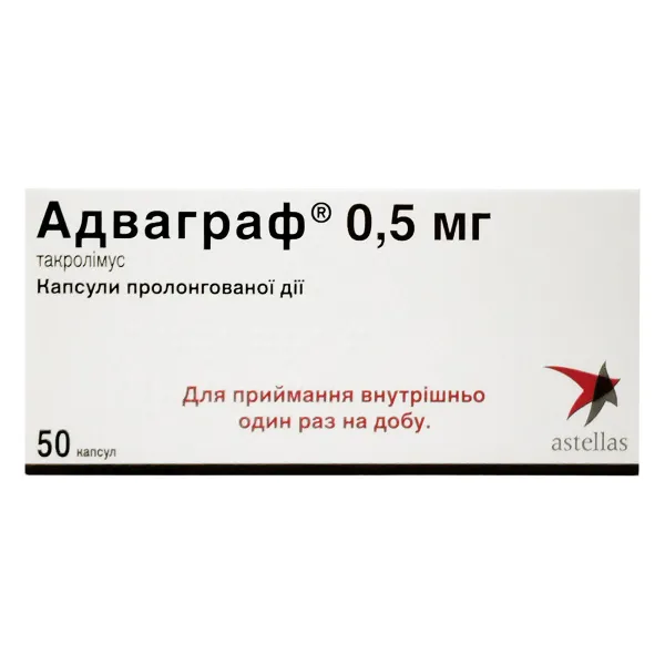 Адваграф капсули пролонгованої дії 5 мг №50