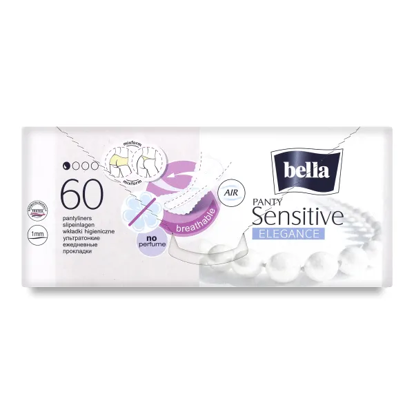 Прокладки гігієнічні щоденні Bella Panty Sensitive Elegance №60