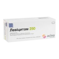 Левіцитам 250 таблетки вкриті плівковою оболонкою 250 мг блістер №60