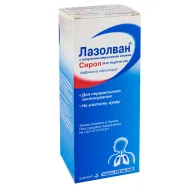 Лазолван з полунично-вершковим смаком сироп 30 мг/5 мл флакон 100 мл