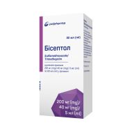 Бісептол суспензія для перорального застосування 240 мг/5 мл флакон 80 мл