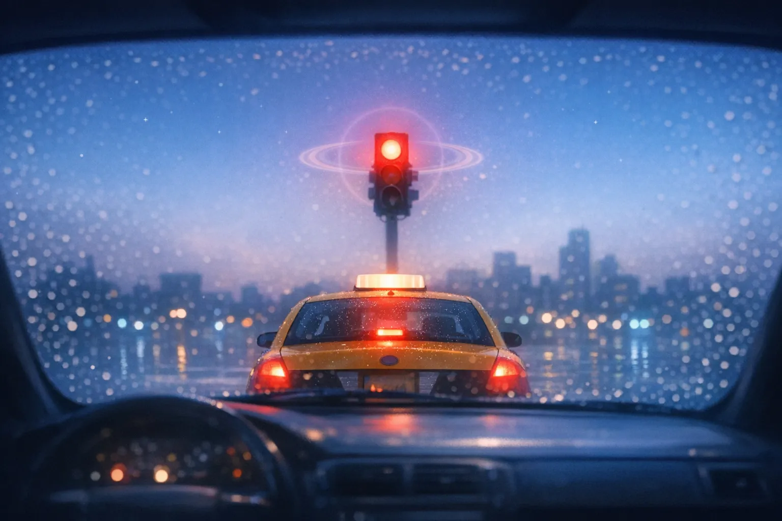 Cab Ride Clairvoyance At Red Lights