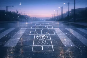 Glitter Spells In Crosswalk Chalk