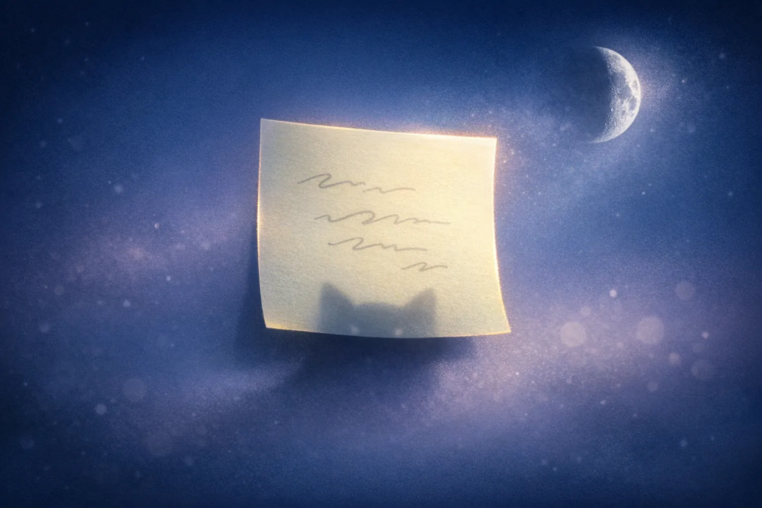 Midnight Post-It Notes From Dreams