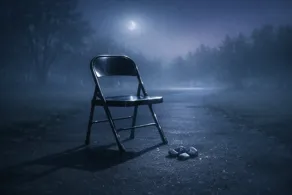 Moonlit Messages In Folding Chairs