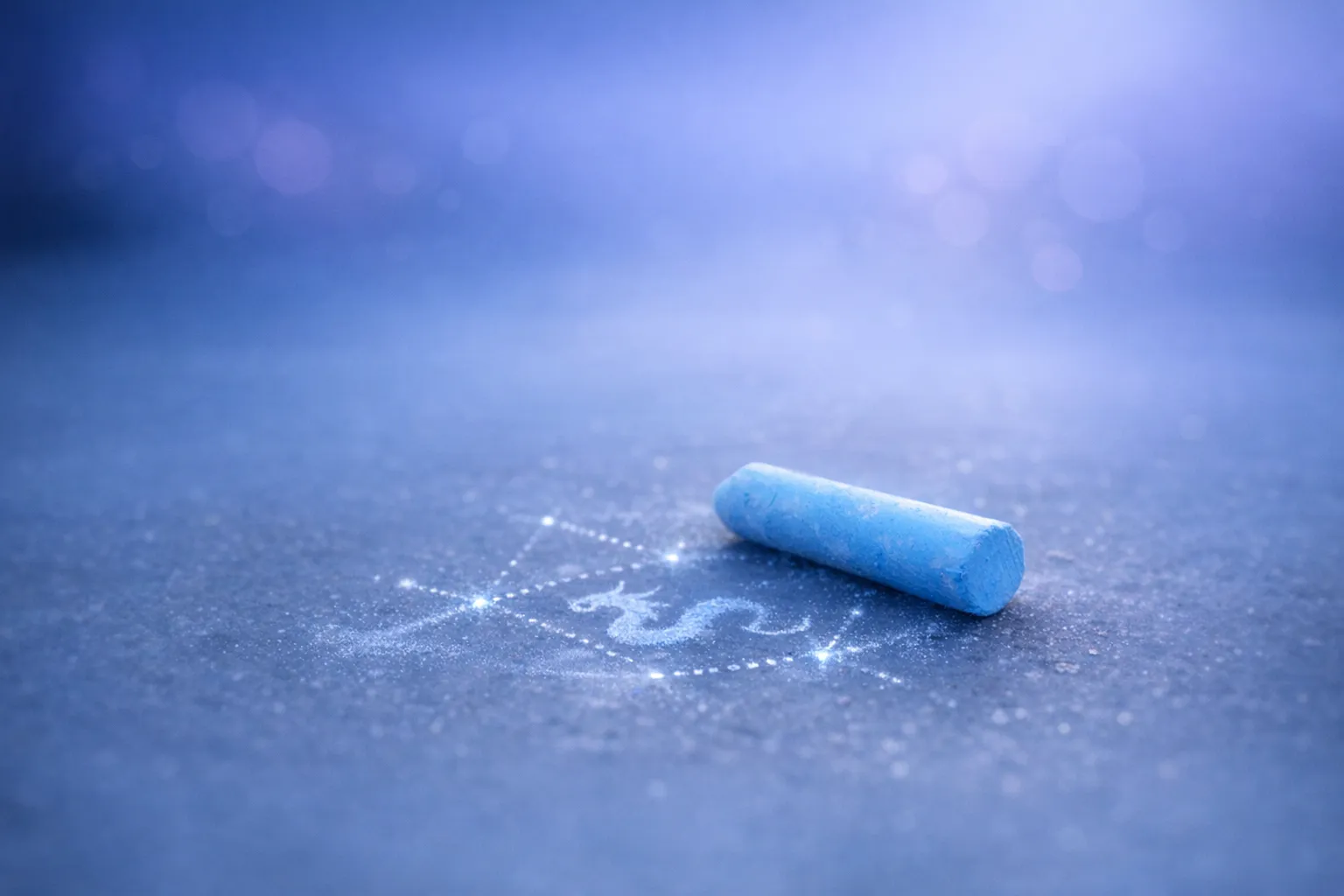 Pocket Constellations In Sidewalk Chalk