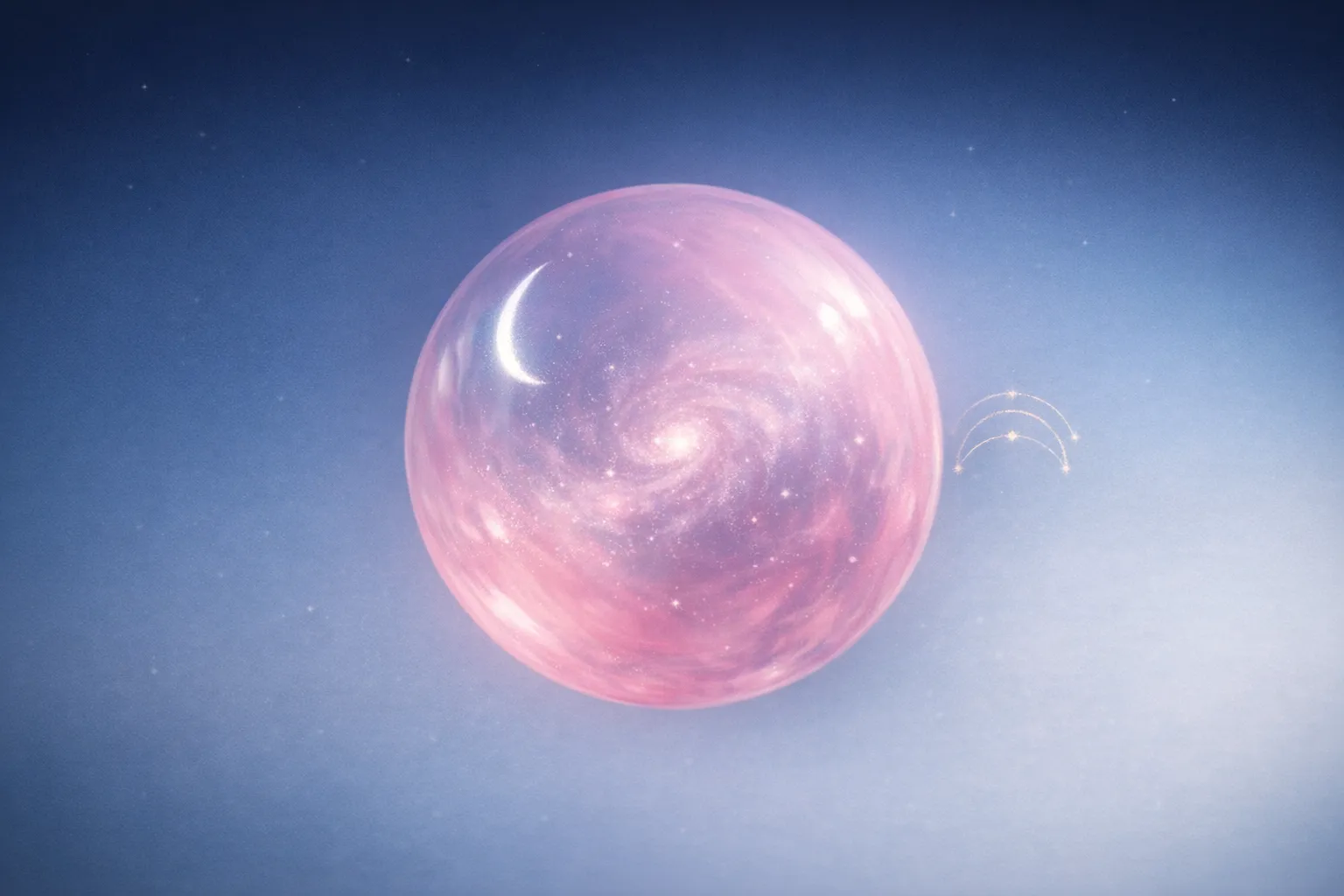Pocket Galaxies In Bubble Gum