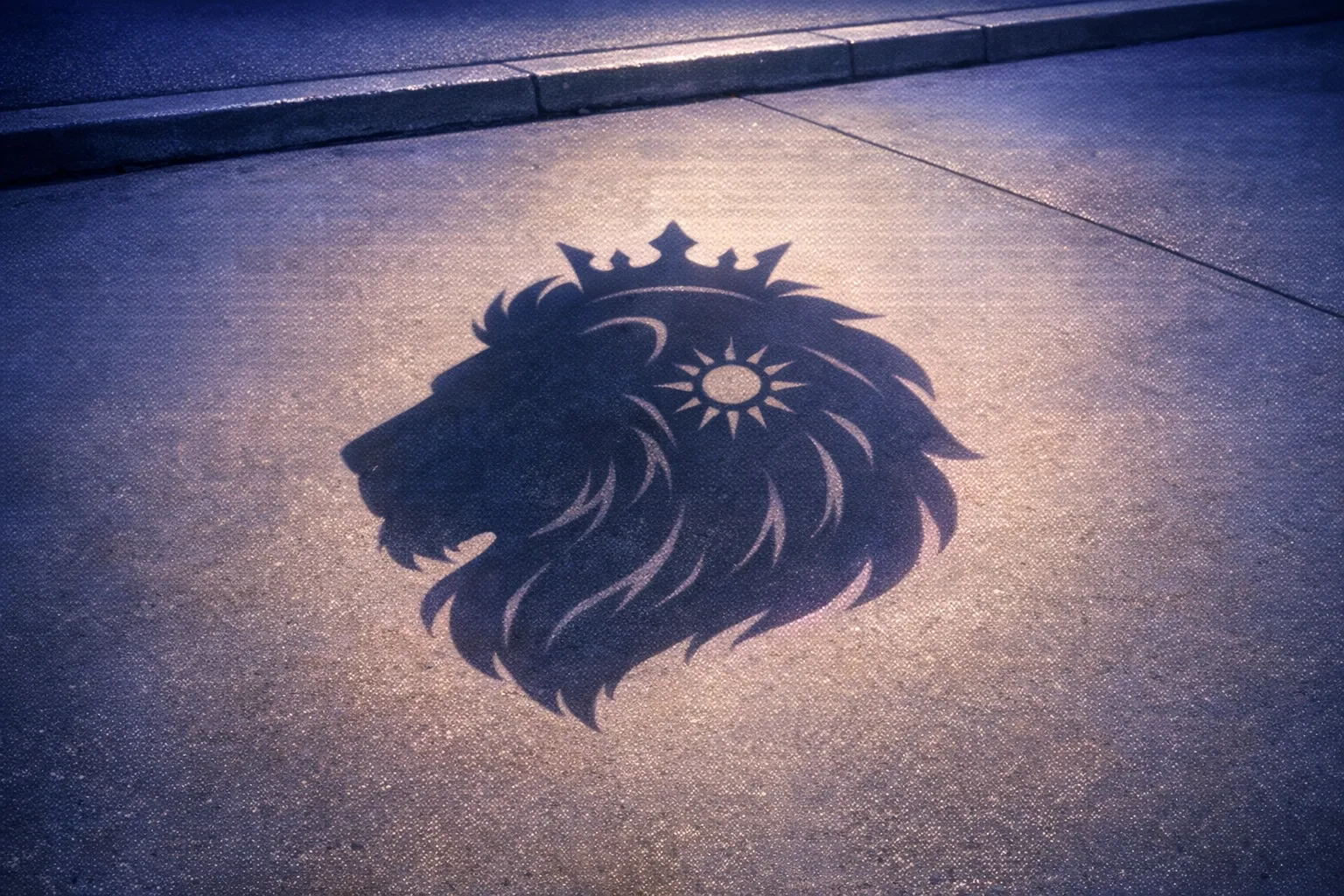 Spellbound Sidewalk Shadows At Noon