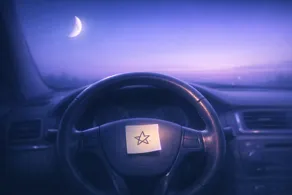 Stargazed Post‑Its On Your Steering Wheel