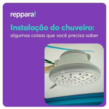 Instalação de chuveiro