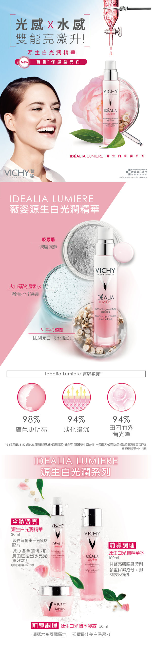 ​"VICHY,薇姿,源生白光潤精華,美白,保濕,亮白,精華,試用,體驗"