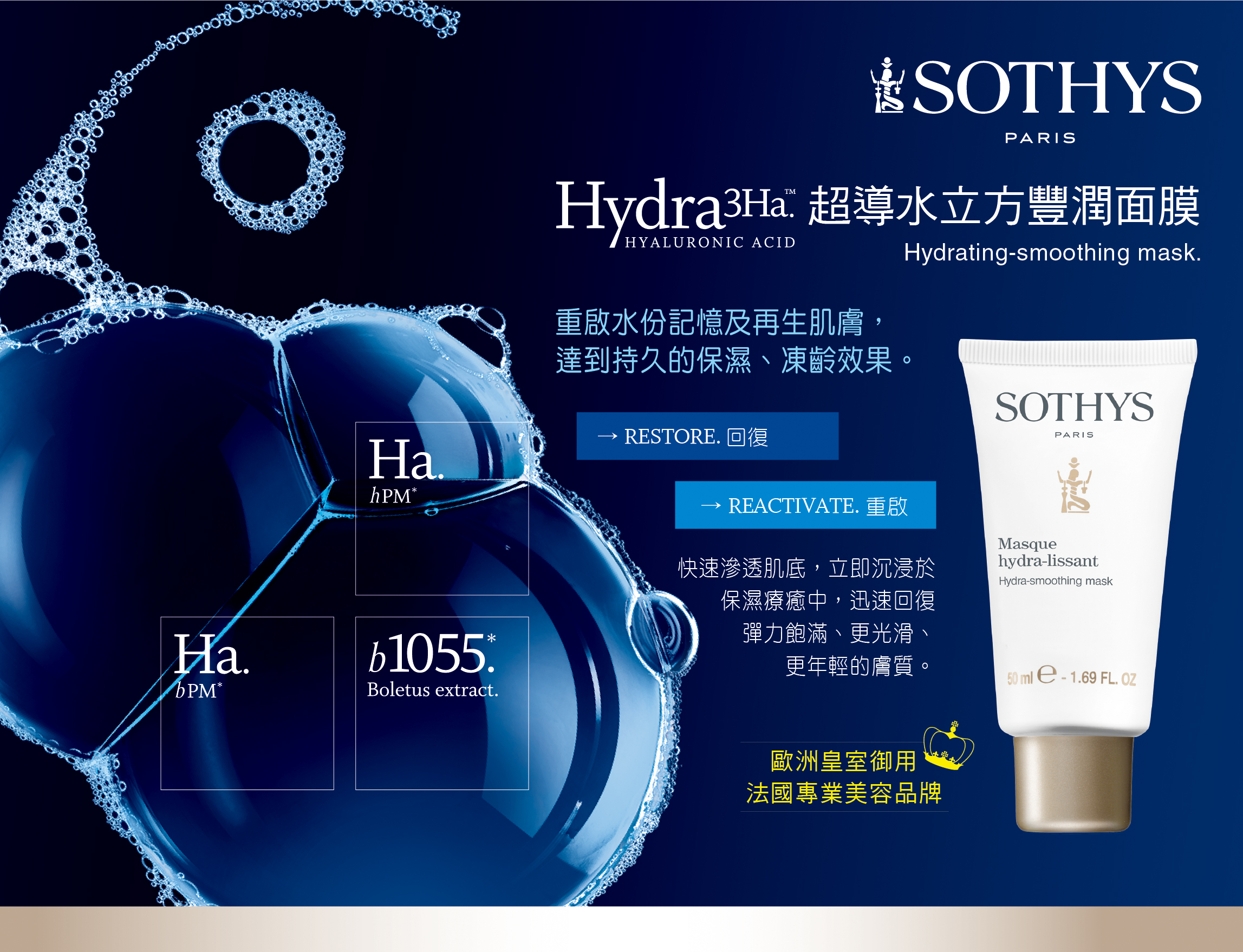 ​SOTHYS, 超導水立方肌因乳, 超導水立方豐潤面膜, 面膜, 乳液, 保濕, 凍齡, 美容品牌, 歐洲皇室御用, 法國專業, 試用, 體驗