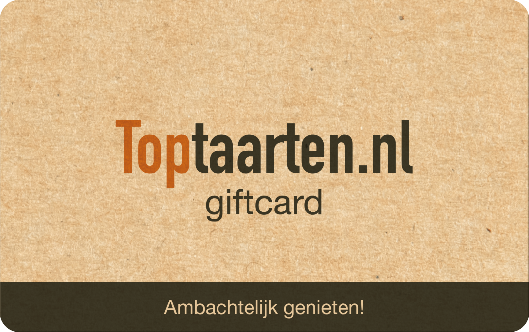 Toptaarten.nl Giftcard digitaal