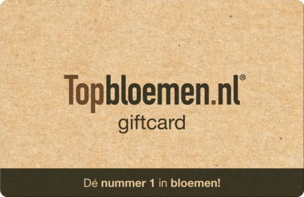 Topbloemen.nl Giftcard digitaal