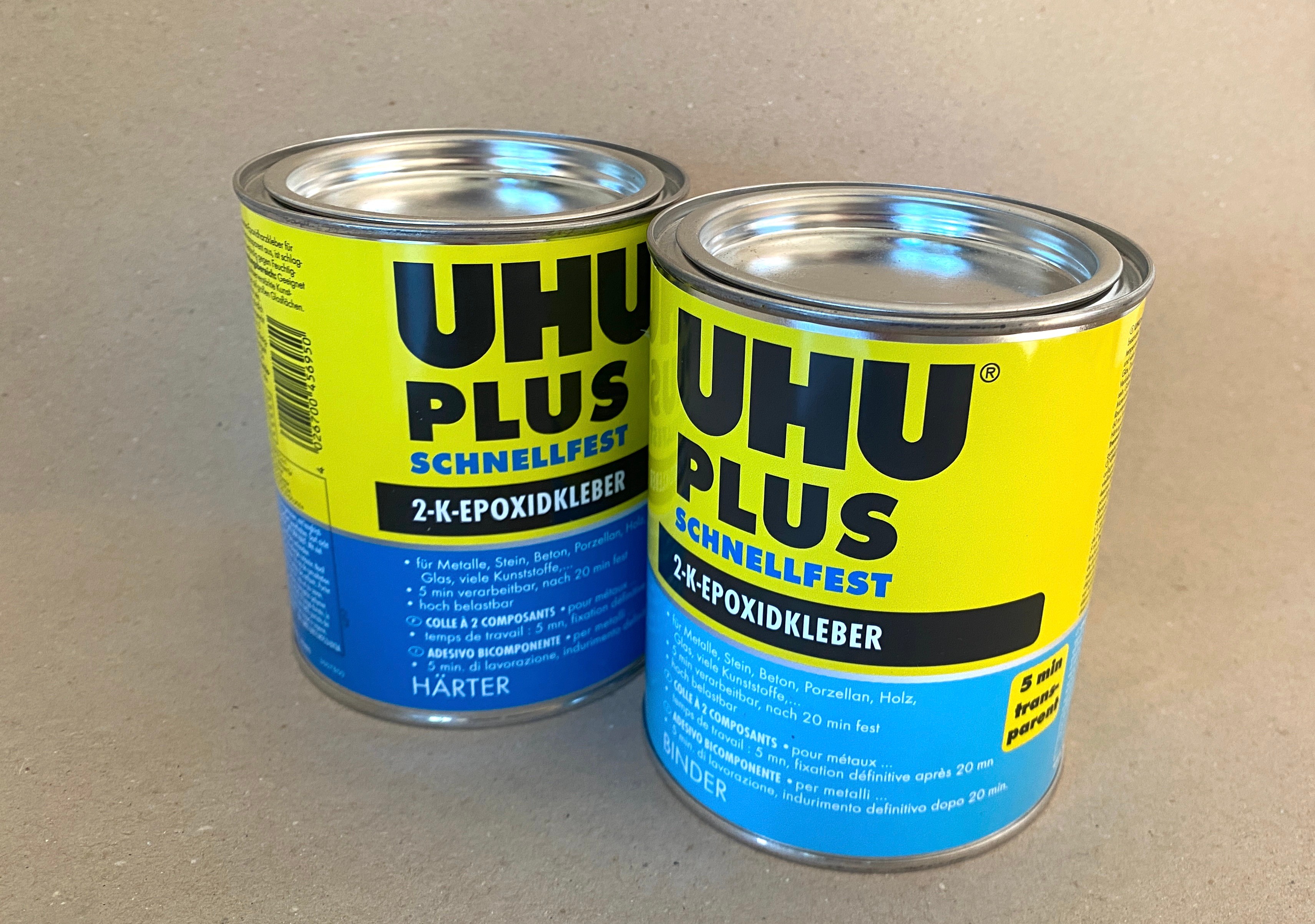 UHU 2K-Kleber / Zweikomponentenkleber / 2-Komponenten-Epoxidharz Kleber / Epoxidharz