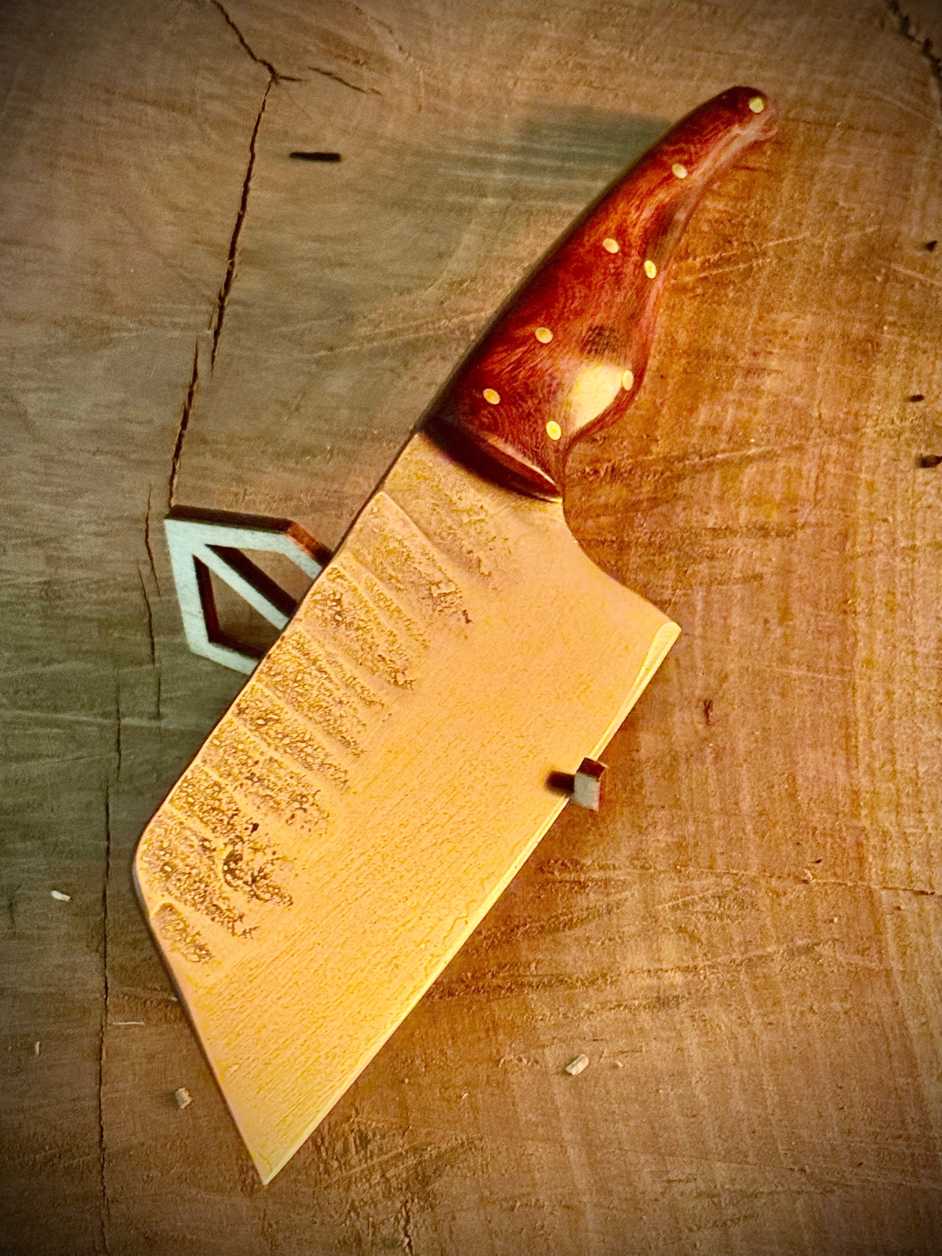 Küchenmesser Bunka - Kohlenstoffstahl - Wüsteneisenholz