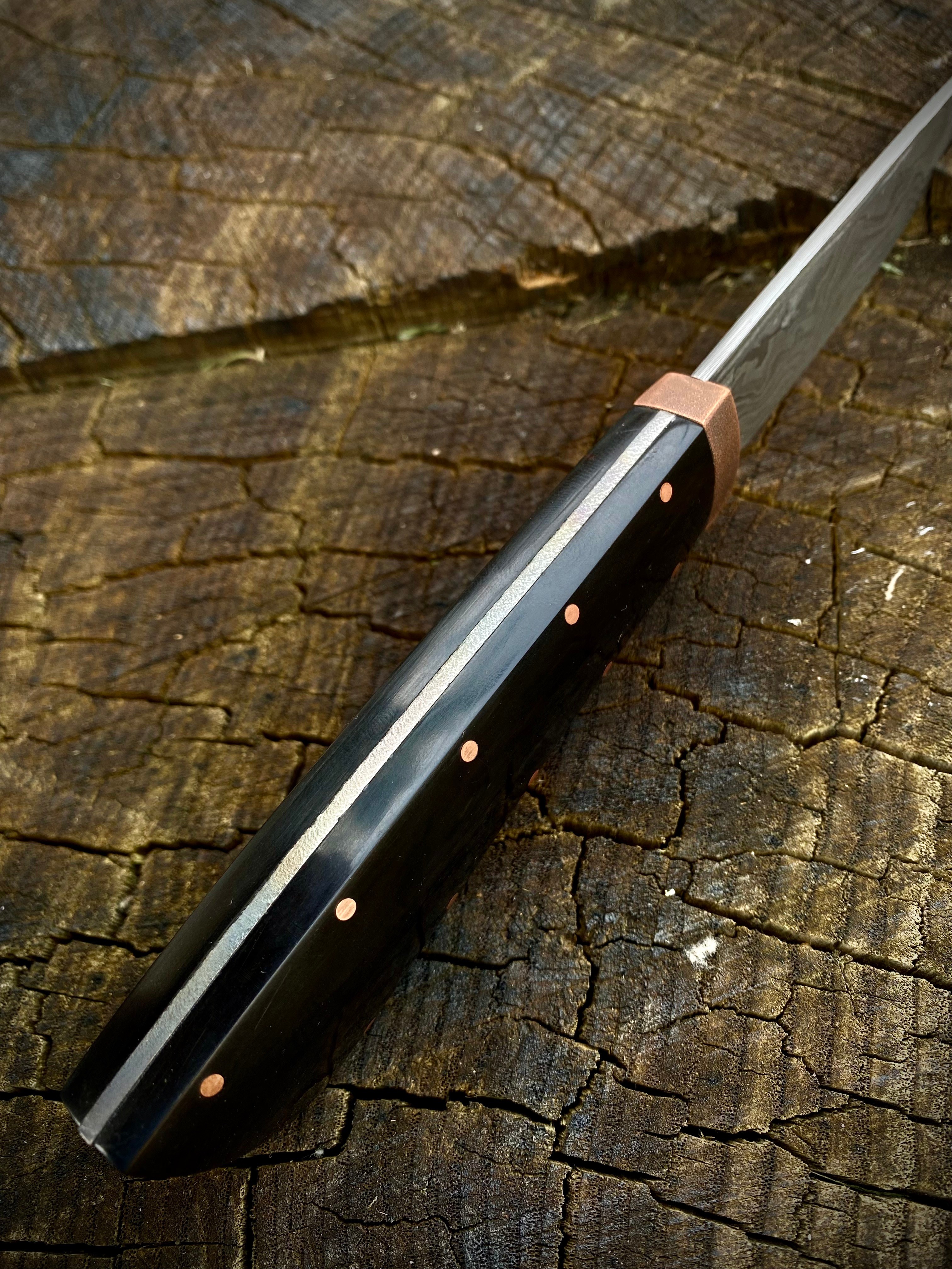 Allzweckmesser - Tripledamast - Griff mit Rahmenkonstruktion