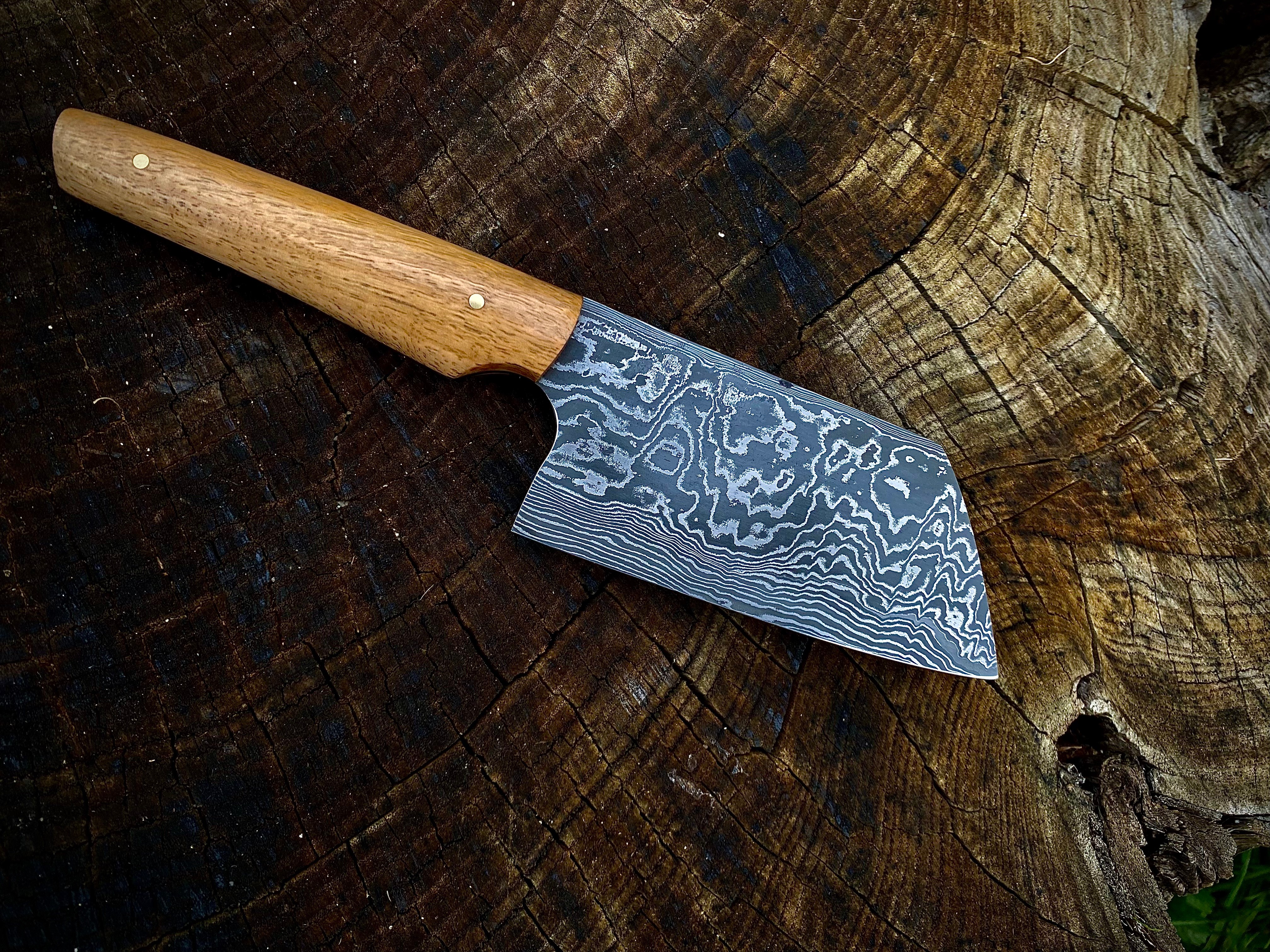 Mini-Damast Bunka - 115x54 mm - Marri Griffholz