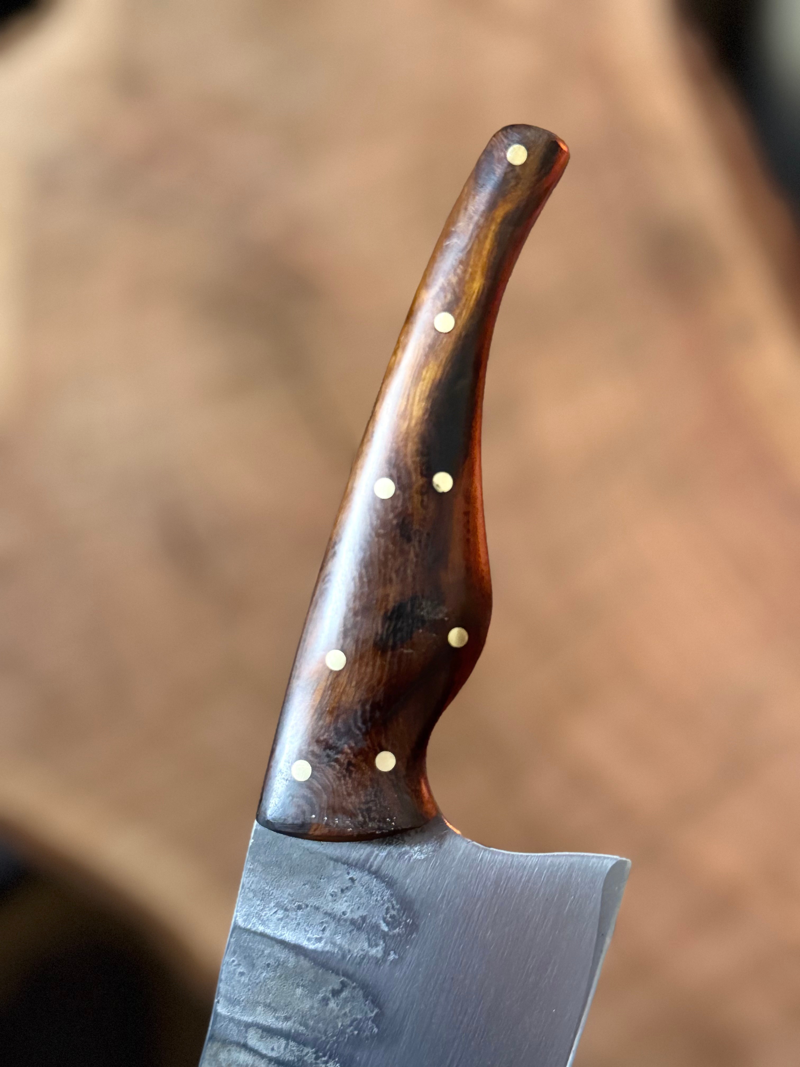 Küchenmesser Bunka - Kohlenstoffstahl - Wüsteneisenholz