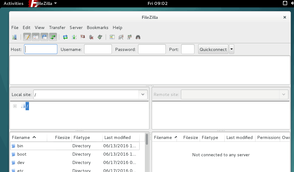 filezilla debian