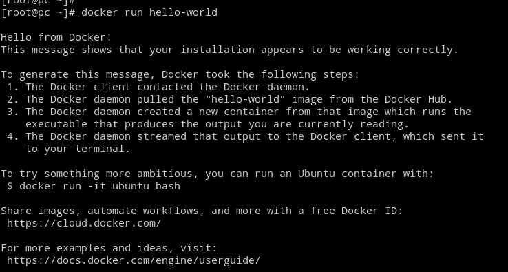 Docker Hello World