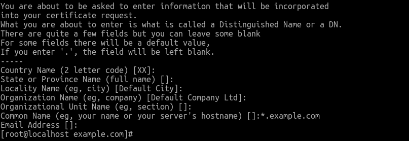 Generate a new SSL/TLS (signed) certificate with OpenSSL command