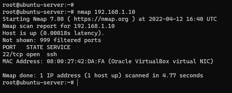 Using Nmap Command To Check Open Ports