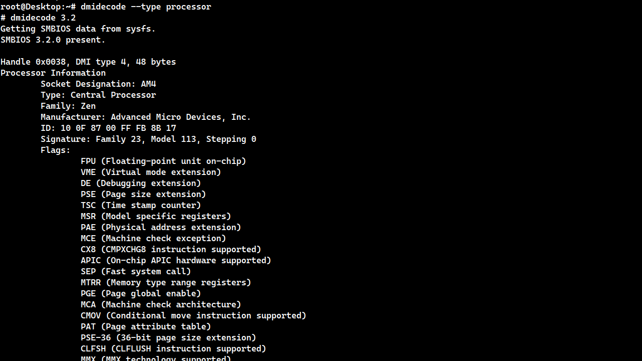 Dmidecode - Command to Get Hardware Info in Linux