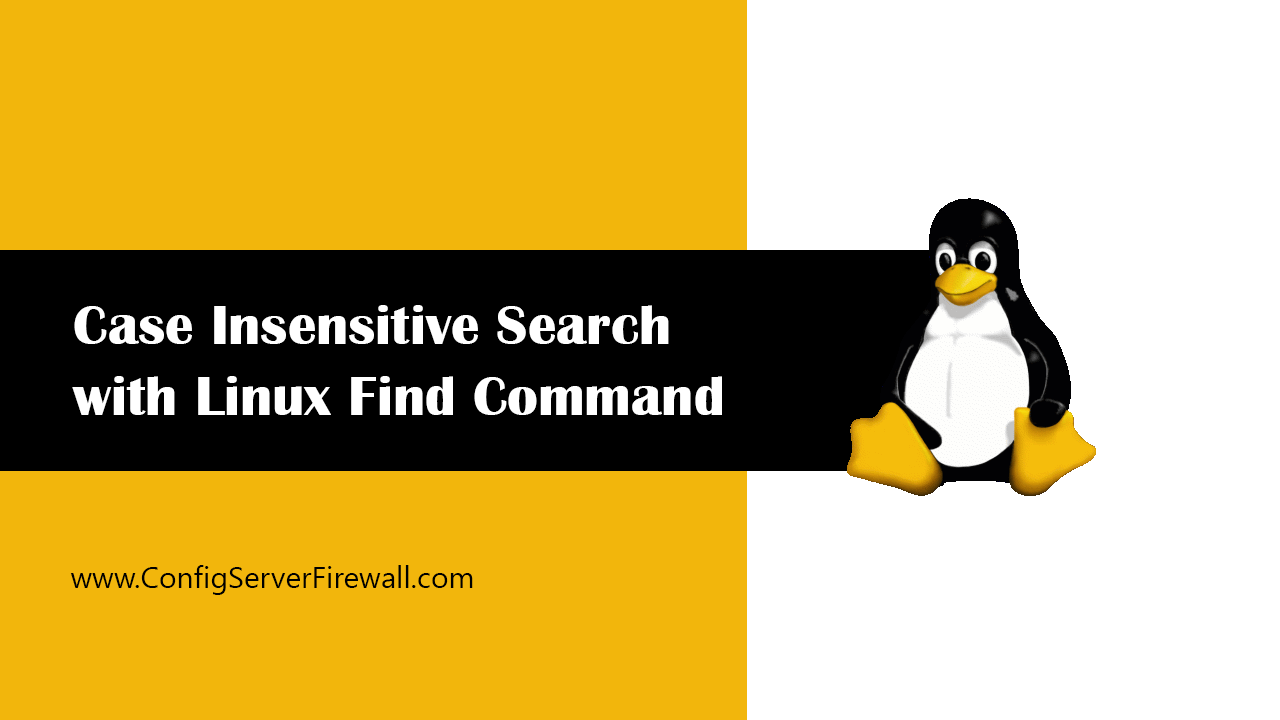 Find Case Insensitive Search with Linux Find Command