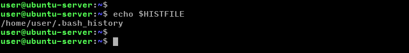 HISTFILE Name of text file in which the command history is saved