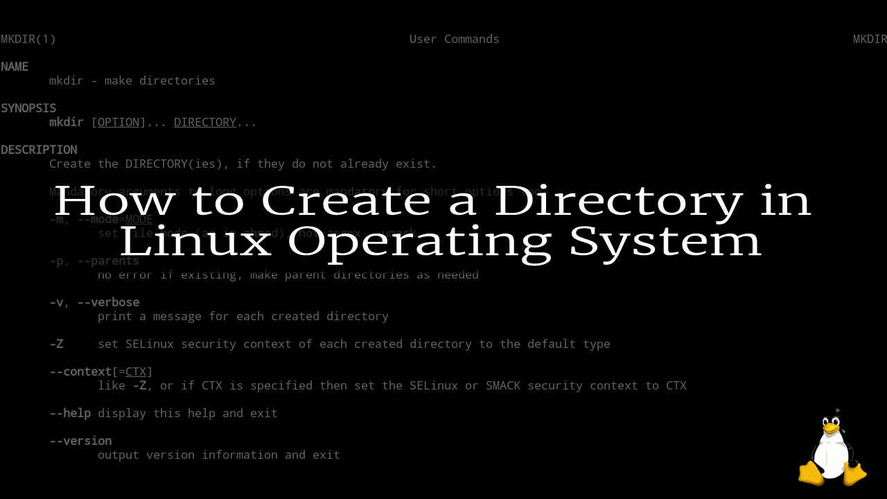 how to create a directory