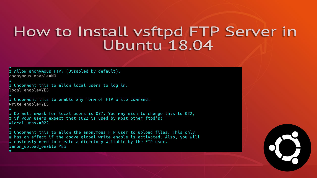 ubuntu install ftp server